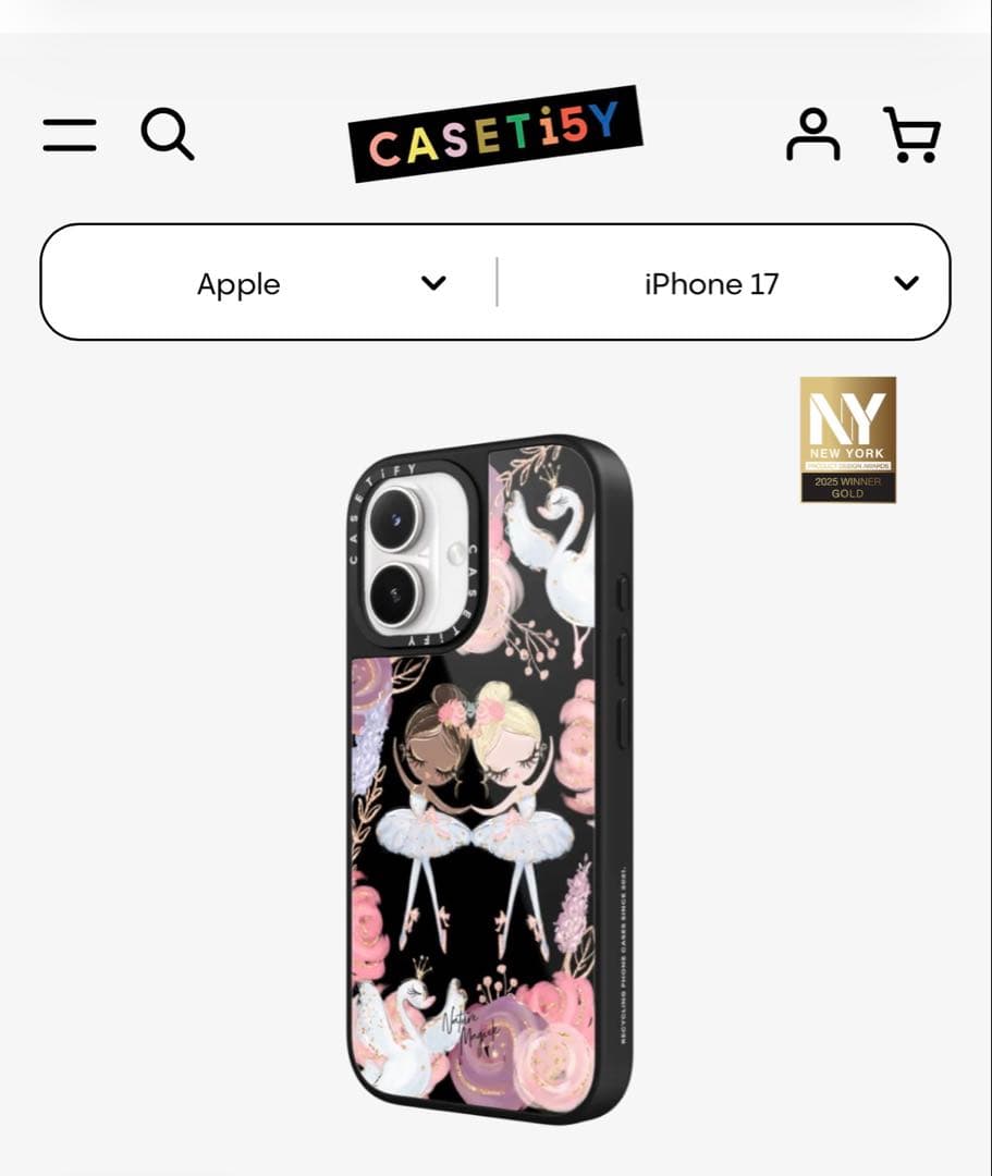 新品 CASETiFY iPhone 17 ケース バレリーナ