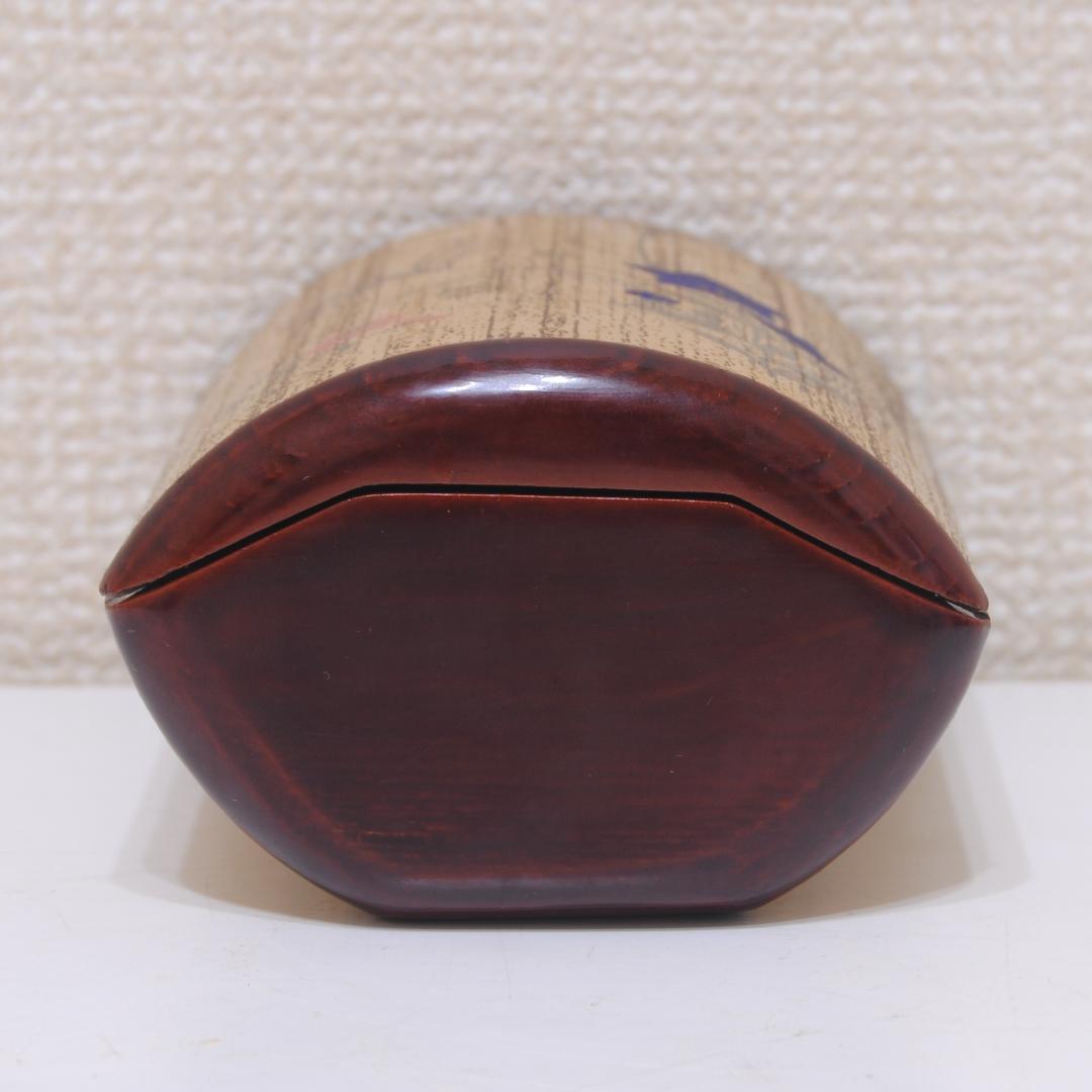 竹巻葉筥 光琳写し 草花文 漆絵 漆器 小箱 蓋物 茶道具 胡麻竹
