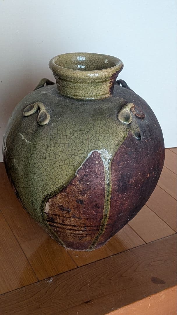 信楽焼　大型四耳壺