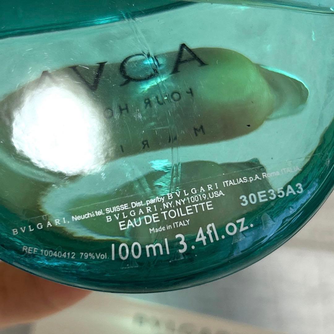 ほぼ満量　BVLGARI アクア プールオム マリン オードトワレ 100ml