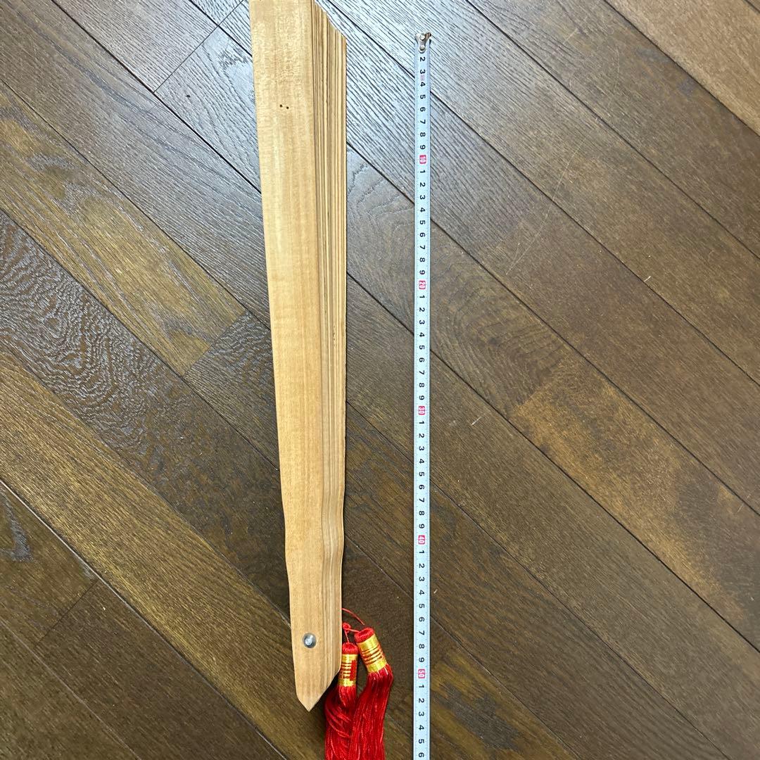 中国香木扇子　骨董品　50cm 扇子