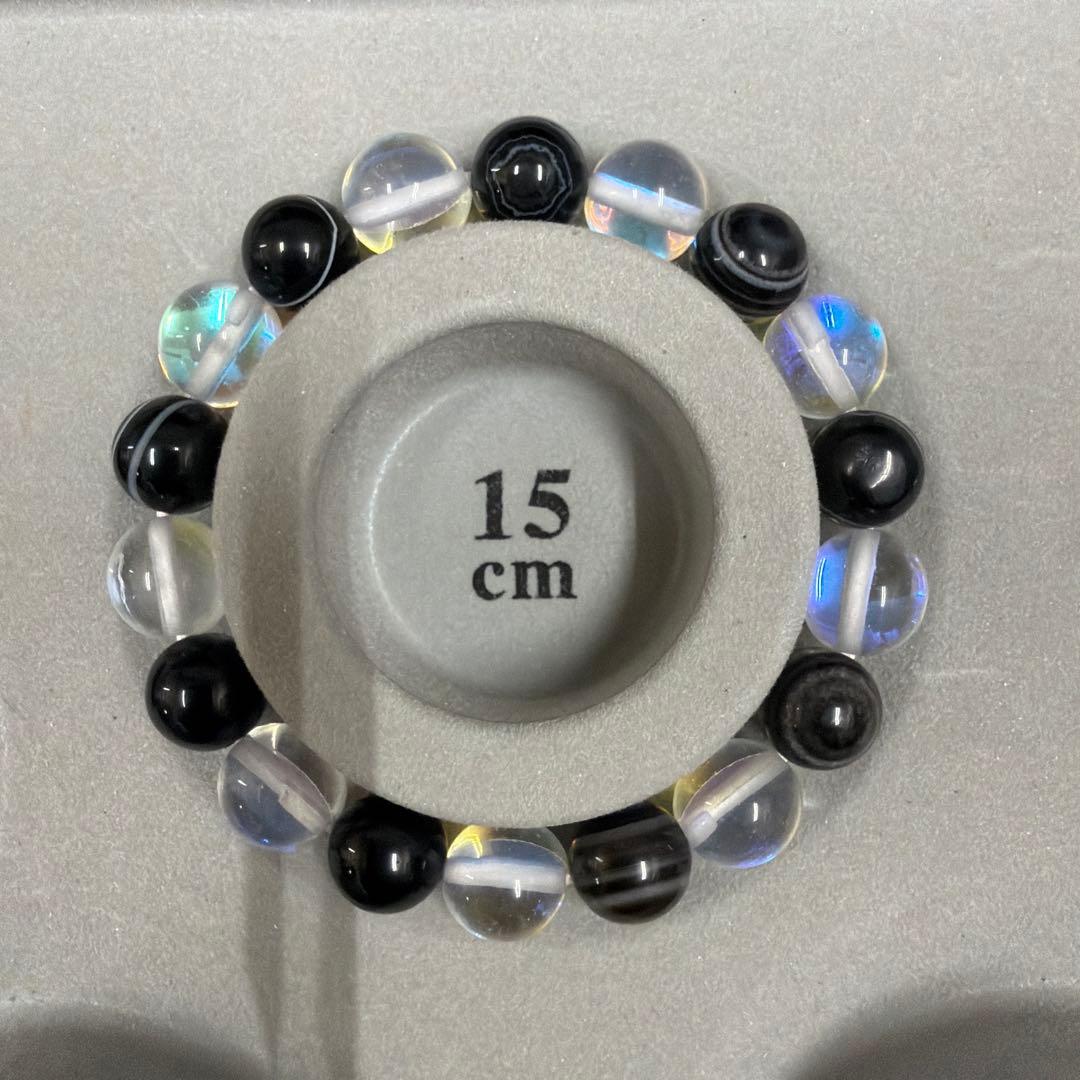 天眼石とルナフラッシュのパワーストーン 15cm