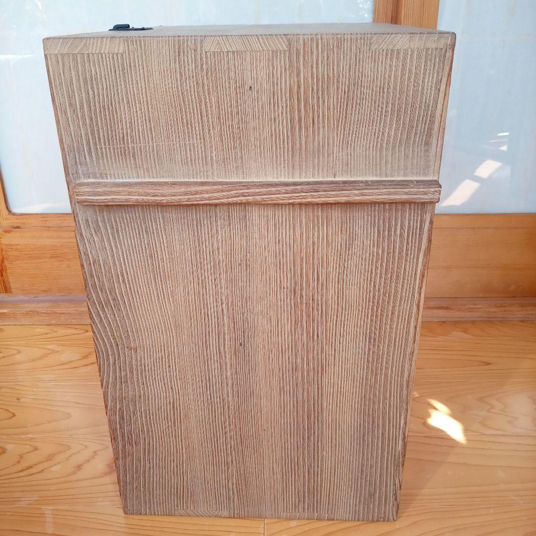 旅箪笥　茶道　お点前　木製 茶箱 金属留め具付き