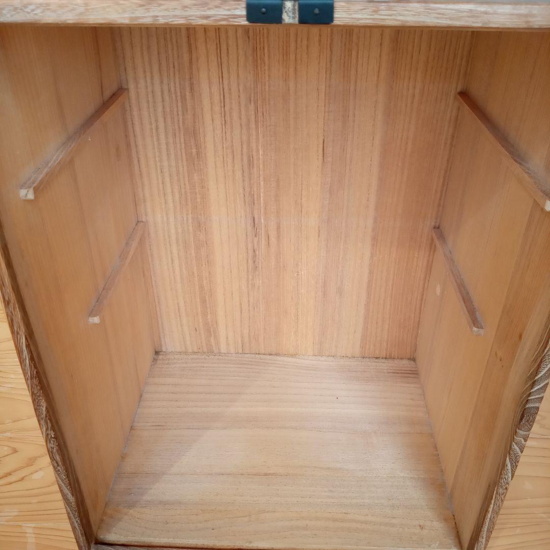 旅箪笥　茶道　お点前　木製 茶箱 金属留め具付き
