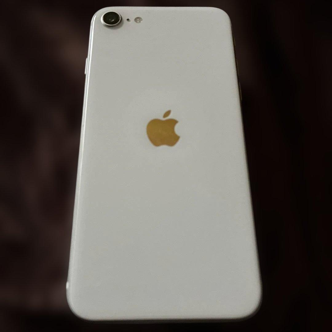 Apple iPhone SE2 ホワイト 64GB 画面ひびあり
