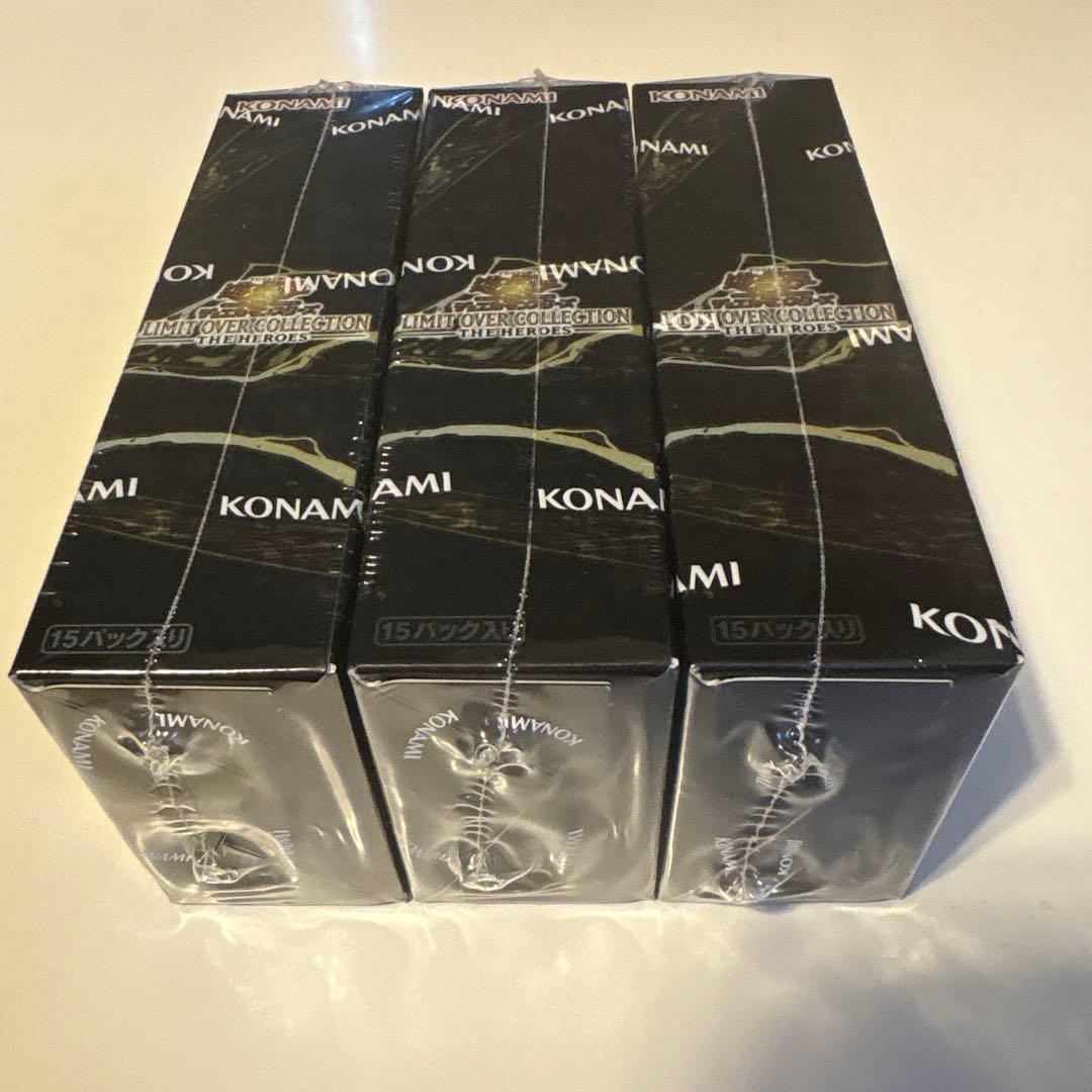 【未開封シュリンク有】遊戯王　リミットオーバーコレクション　ヒーローズ 3BOX