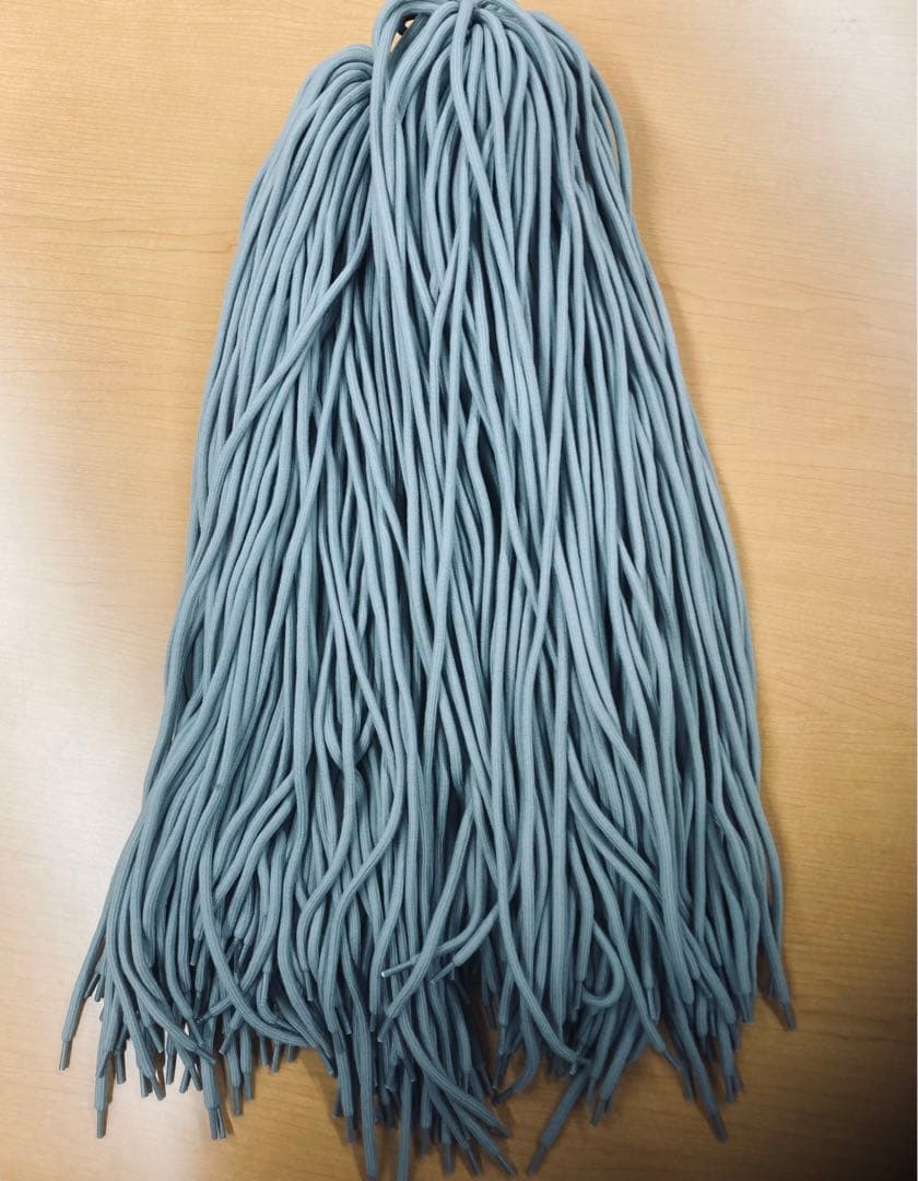 【160本＋α】パーカー用 丸紐 グレー 120cm 大量セット ハンドメイド