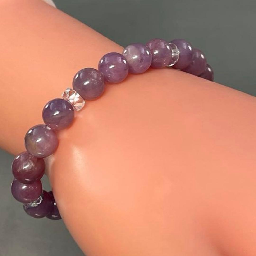 BRY1001⭐️ルビー・水晶ブレスレット⭐️高品質　天然石　パワーストーン　美品