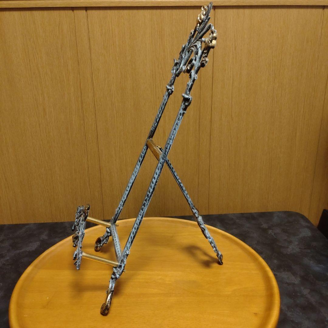 アンティーク　真鍮製イーゼル