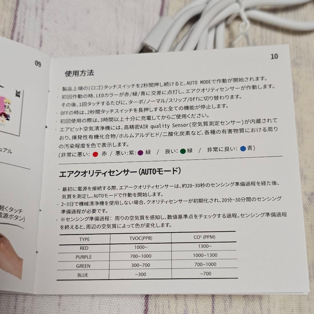 TinyTAN 空気清浄機 V IDOL ヴィ ブイ