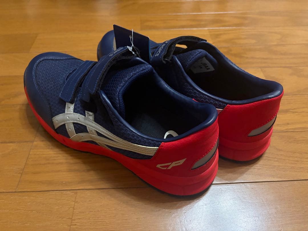 【ASICS】 アシックス 安全靴 ネイビー/レッド