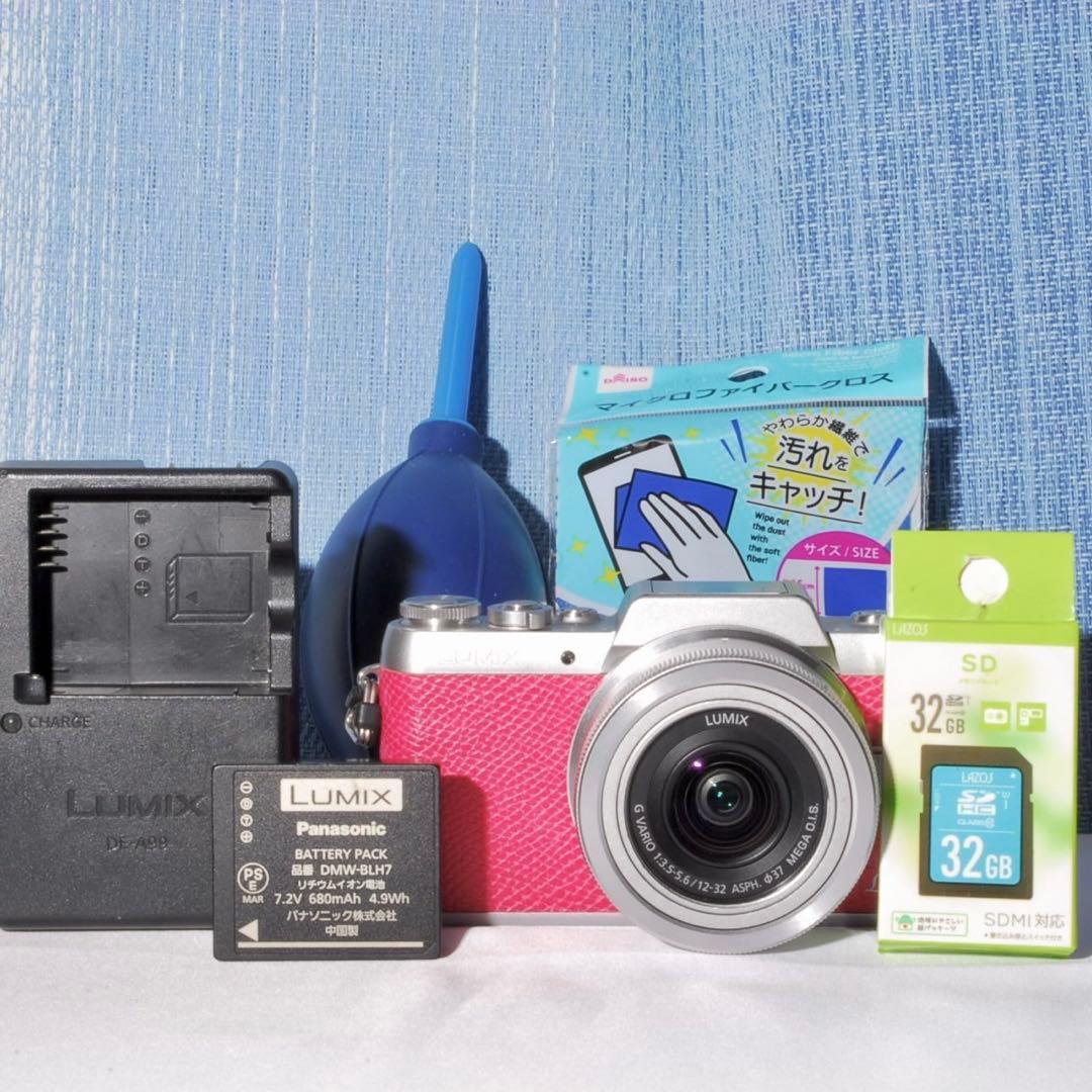✨極上美品＆オマケ多数✨大人気ピンク❤️Wi-Fi＆自撮りLUMIX GF7