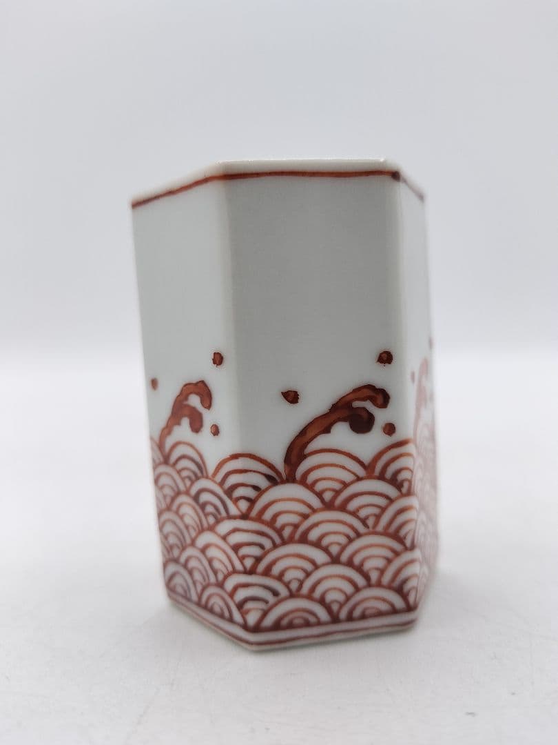 c729 煎茶 盆巾巾筒 青海波 北村和煌 茶道具 古物