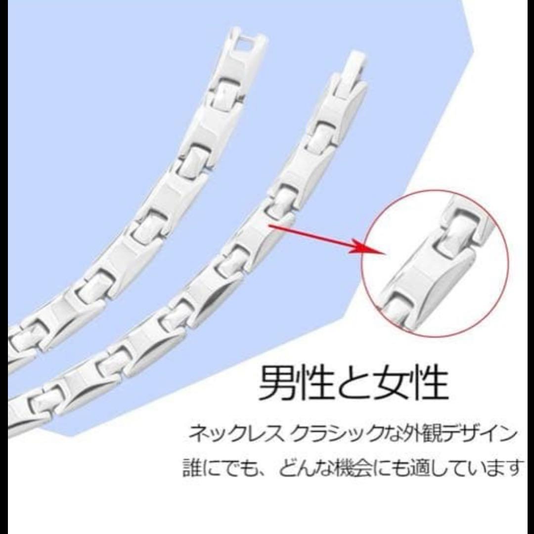 ⭐️人気商品⭐️チタン ゲルマニウム ネックレス 静電気除去 ヘマタイト シルバー