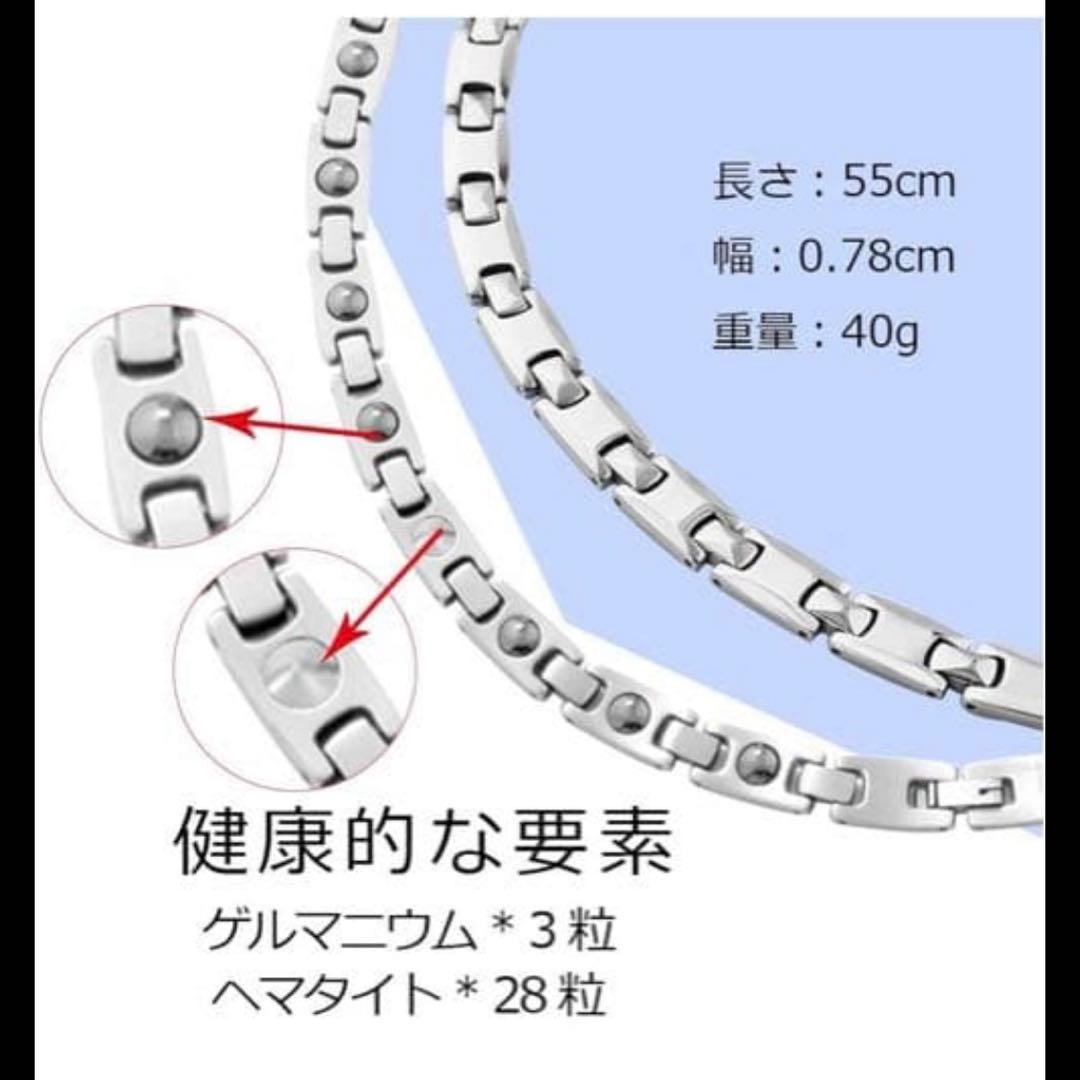 ⭐️人気商品⭐️チタン ゲルマニウム ネックレス 静電気除去 ヘマタイト シルバー