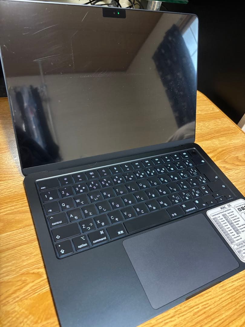 Apple MacBook Air M2 2022 カメラ不具合あり