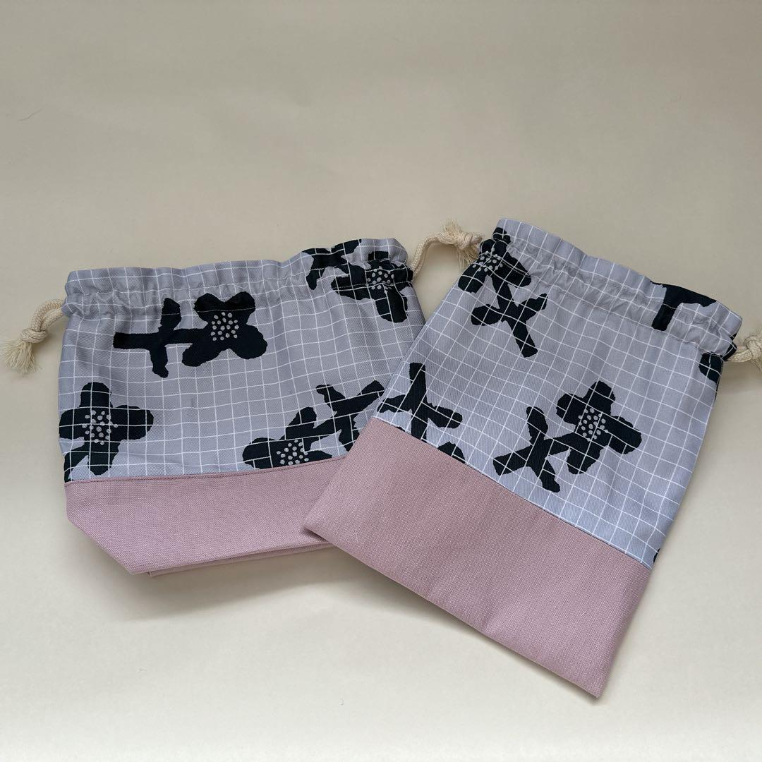入園　入学　花柄　ピンク　ヌノコトファブリック　トートバッグ　子供