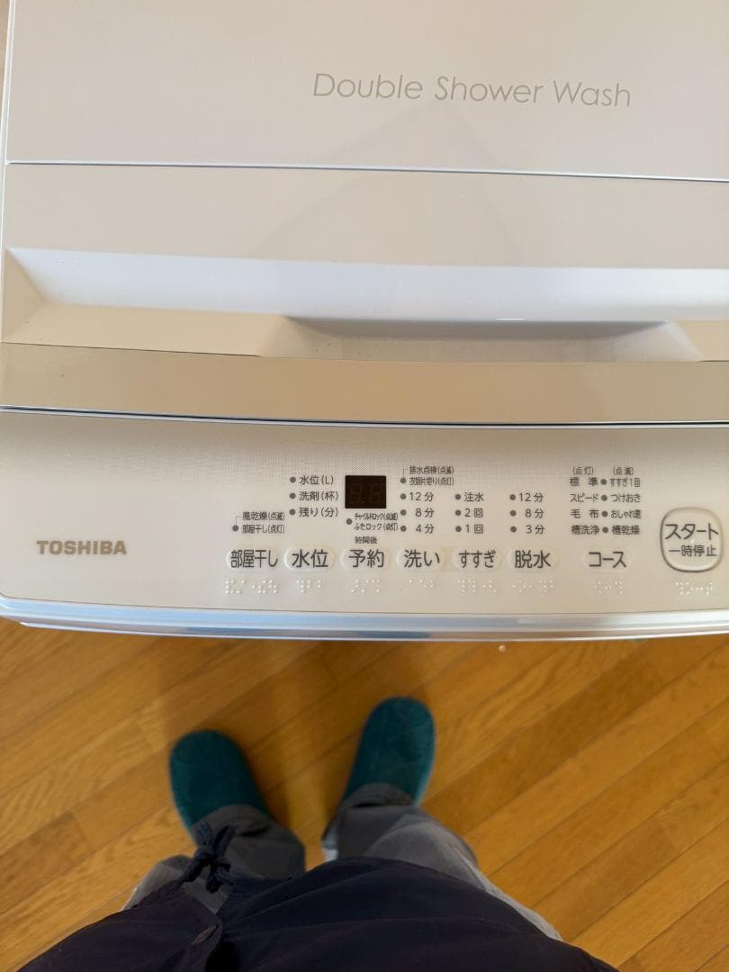 2024年式　洗濯機 6kg 東芝 ピュアホワイト AW-6GA2 新品同様