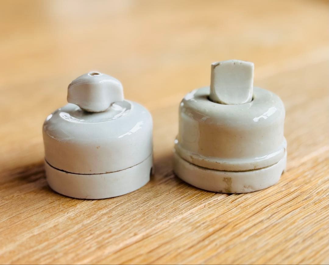 専用出品フランスアンティーク 磁器のスイッチ　4点セット