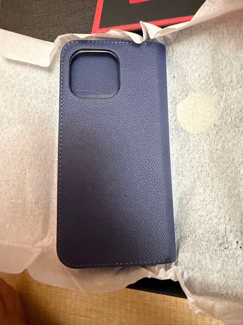 BONAVENTURA 手帳型ケース　iPhone14ProMAX ネイビー