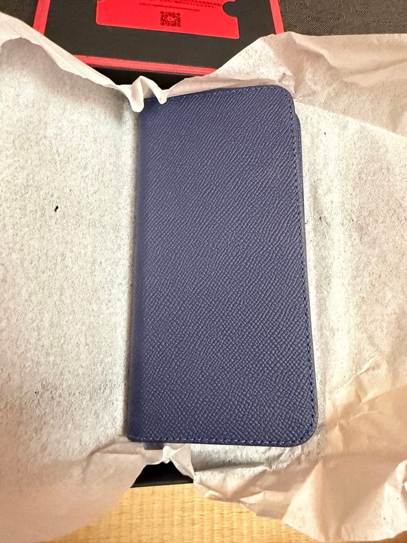 BONAVENTURA 手帳型ケース　iPhone14ProMAX ネイビー