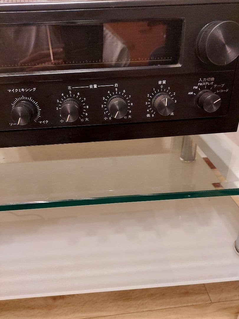 レコード、カセットプレイヤー　ステレオブラック！　DJ機材　タ－ンテ－ブル