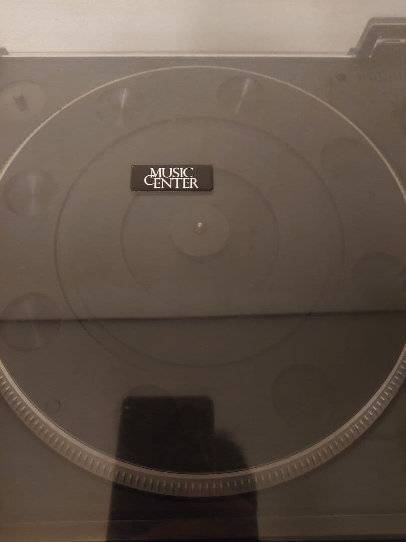 レコード、カセットプレイヤー　ステレオブラック！　DJ機材　タ－ンテ－ブル