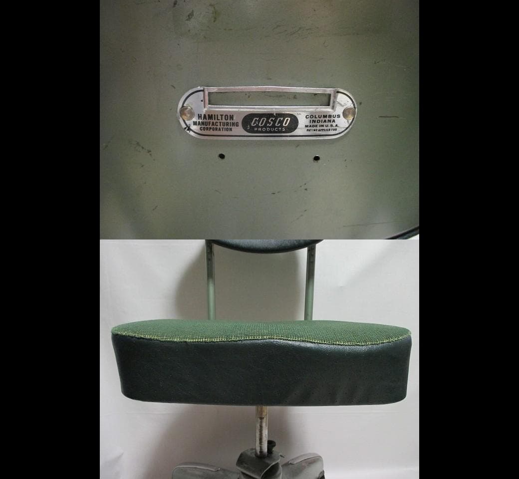 貴重!!　50～60's　USA製　COSCO　スチールチェアー　美品