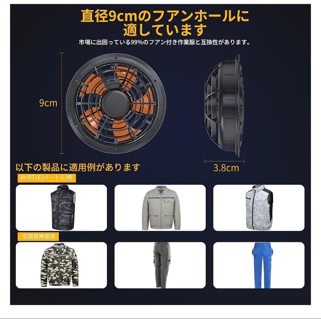 空調作業服 ファンバッテリーセット 43V超高出力 30000mAh