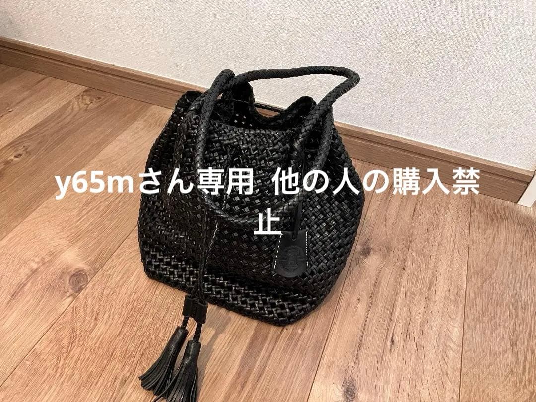 REN ゴートメッシュ・タッセルトート カラー 黒色 Black
