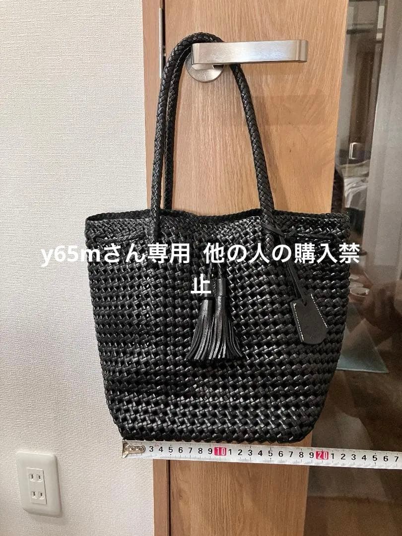 REN ゴートメッシュ・タッセルトート カラー 黒色 Black