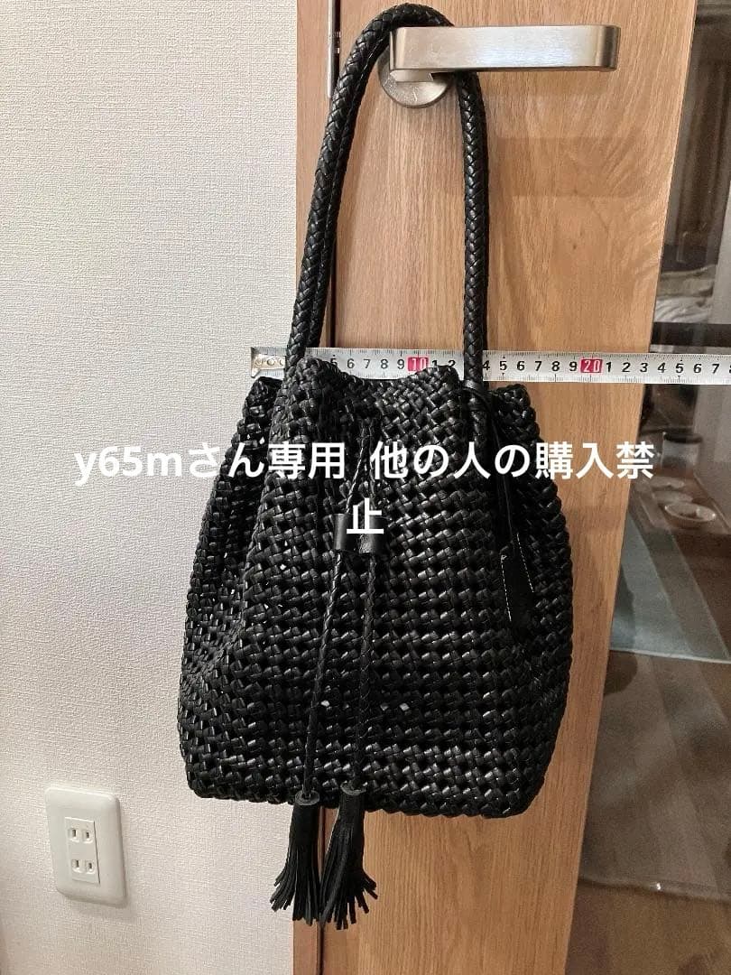 REN ゴートメッシュ・タッセルトート カラー 黒色 Black