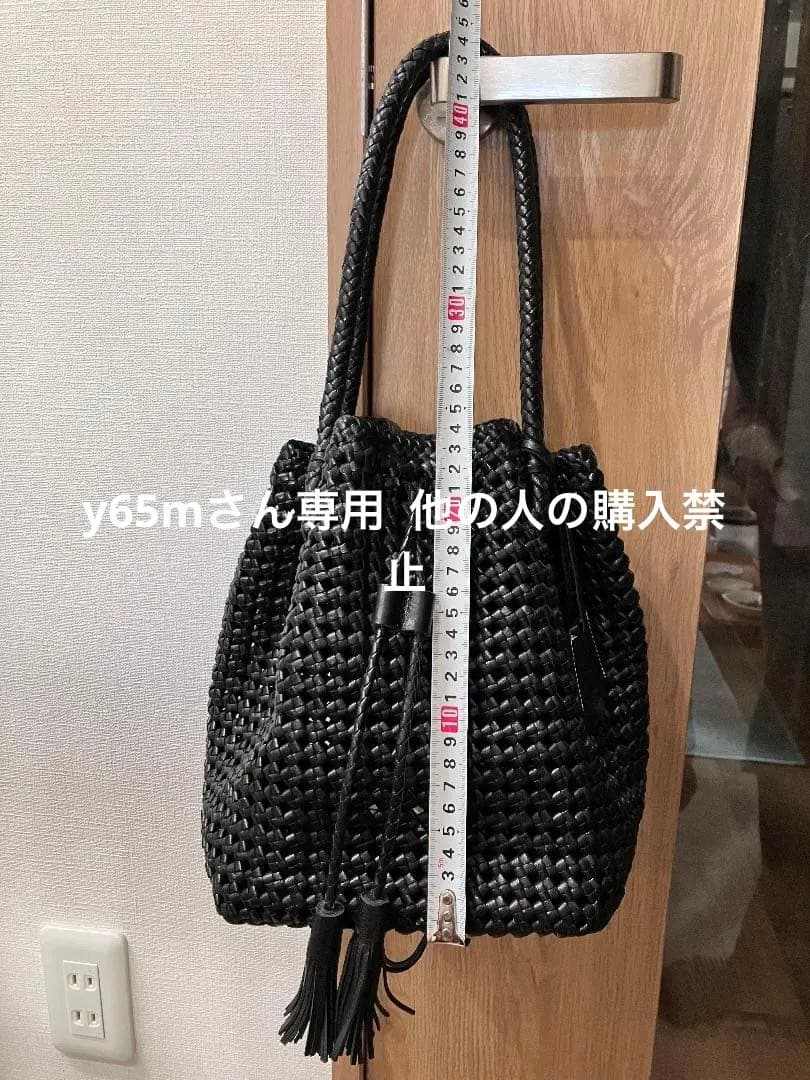 REN ゴートメッシュ・タッセルトート カラー 黒色 Black