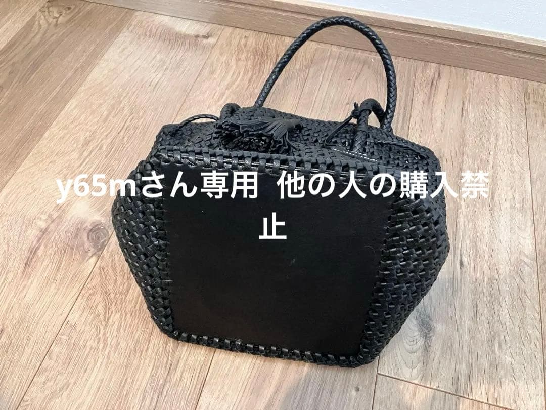 REN ゴートメッシュ・タッセルトート カラー 黒色 Black