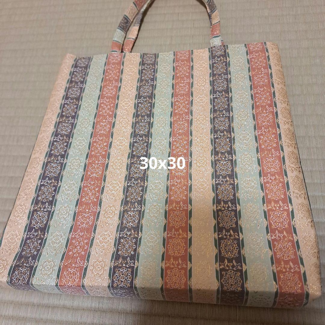 mama4　古帛紗2枚 　和装トートバッグ　名物裂など2個