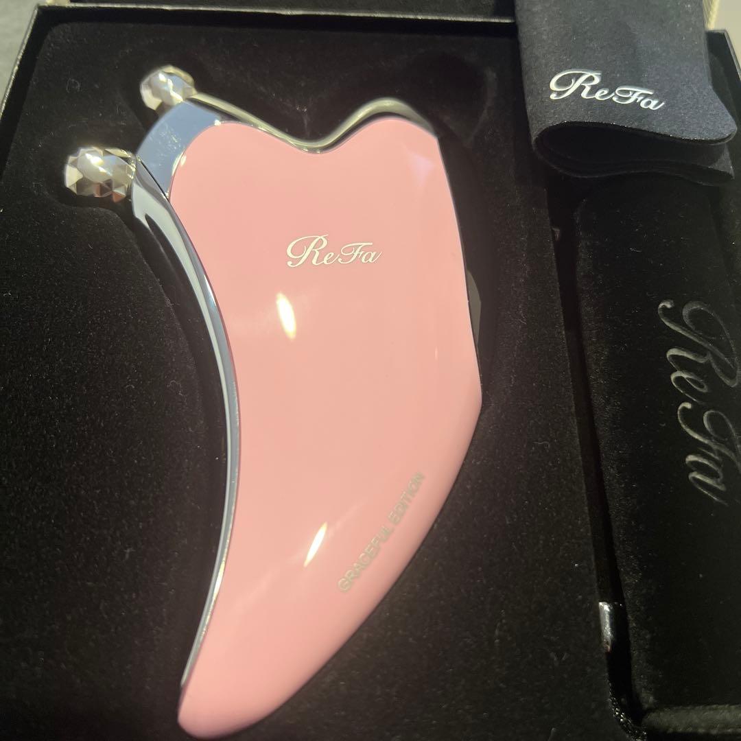 【新品未使用】Refa カッサ　ピンク　リファ　小顔　美顔　ローラー