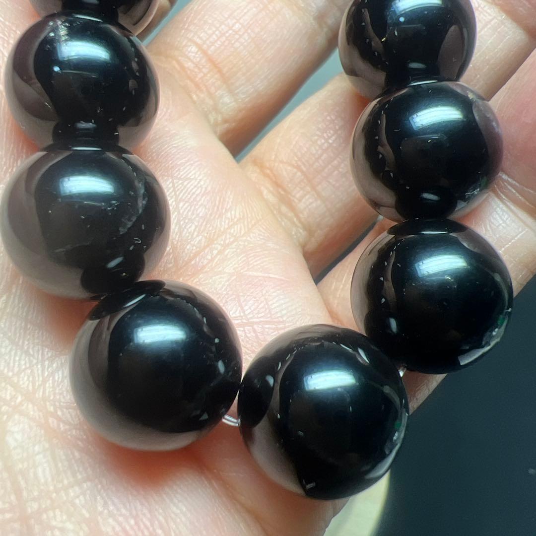 魔除けの王様⭐︎モリオン(黒水晶)ブレスレット