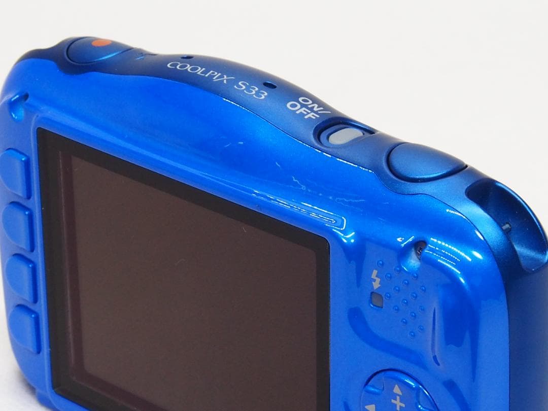 ■美品■ Nikon COOLPIX S33 ブルー 《 スマホ転送可能 防水