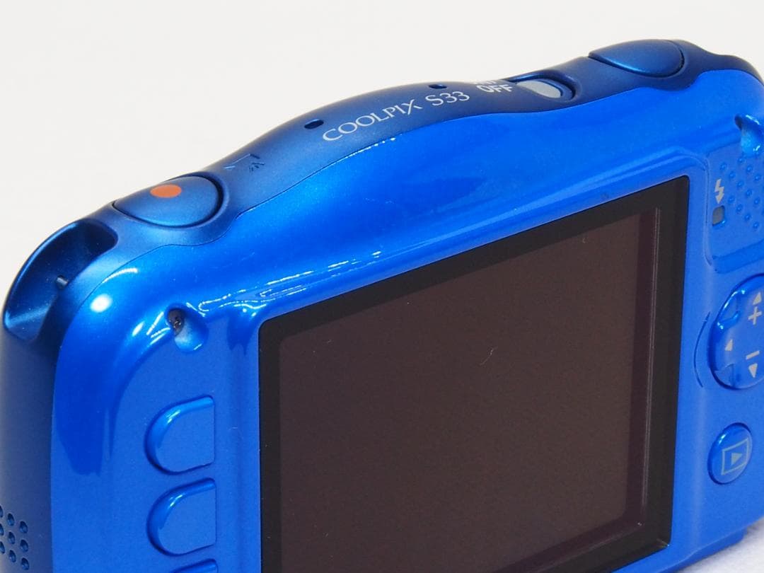 ■美品■ Nikon COOLPIX S33 ブルー 《 スマホ転送可能 防水
