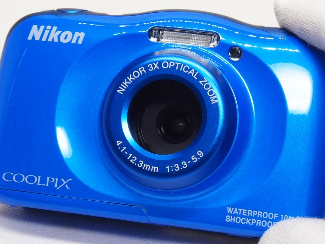 ■美品■ Nikon COOLPIX S33 ブルー 《 スマホ転送可能 防水