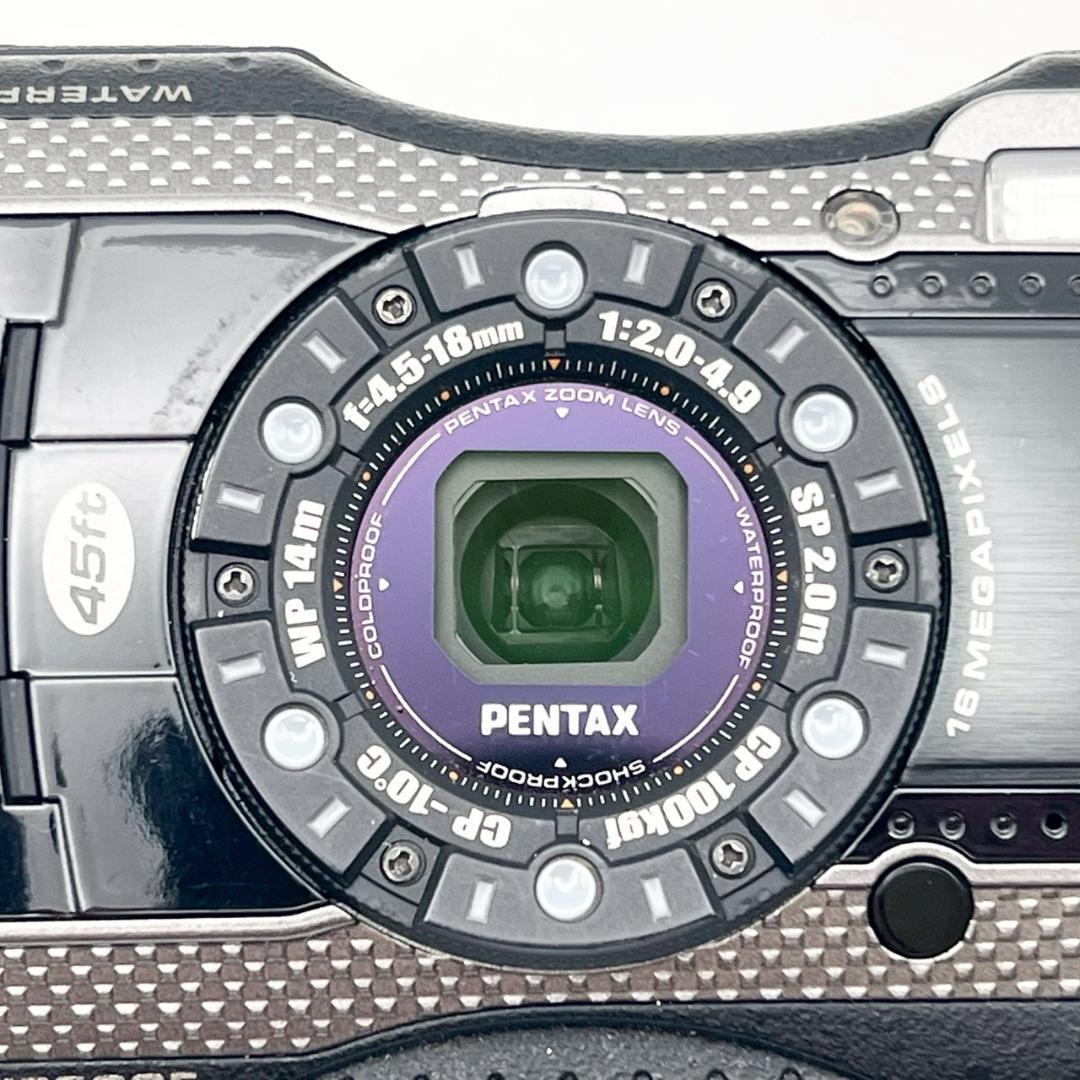 【動作品】PENTAX WG-3 コンデジ ブラック 動作確認済