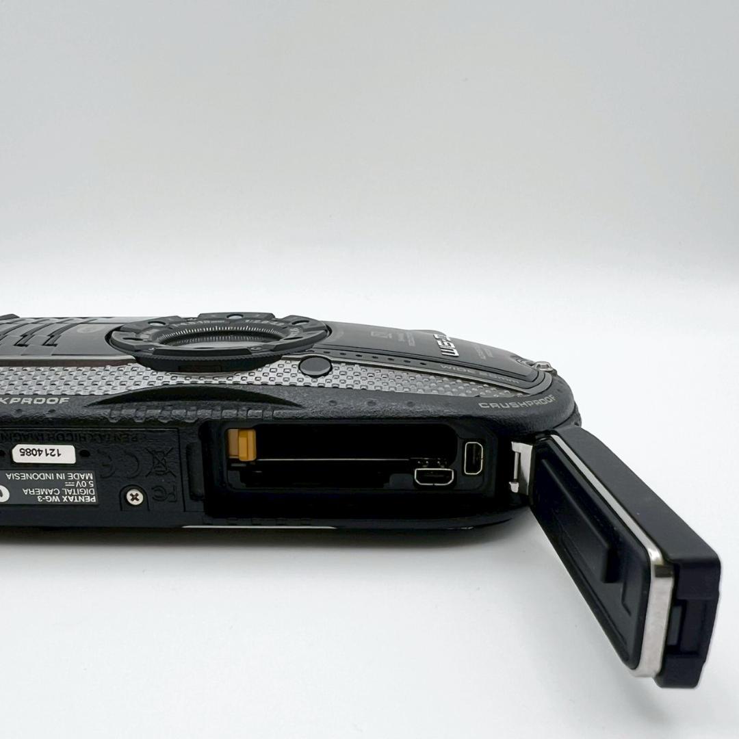 【動作品】PENTAX WG-3 コンデジ ブラック 動作確認済