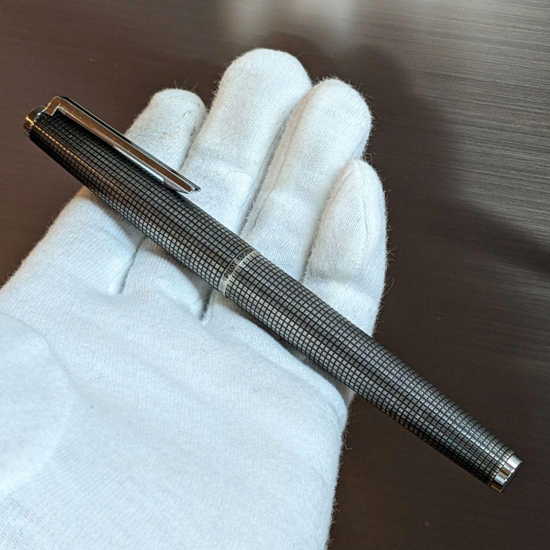 銀製 18KWG PILOT CUSTOM 万年筆 スターリングシルバー軸