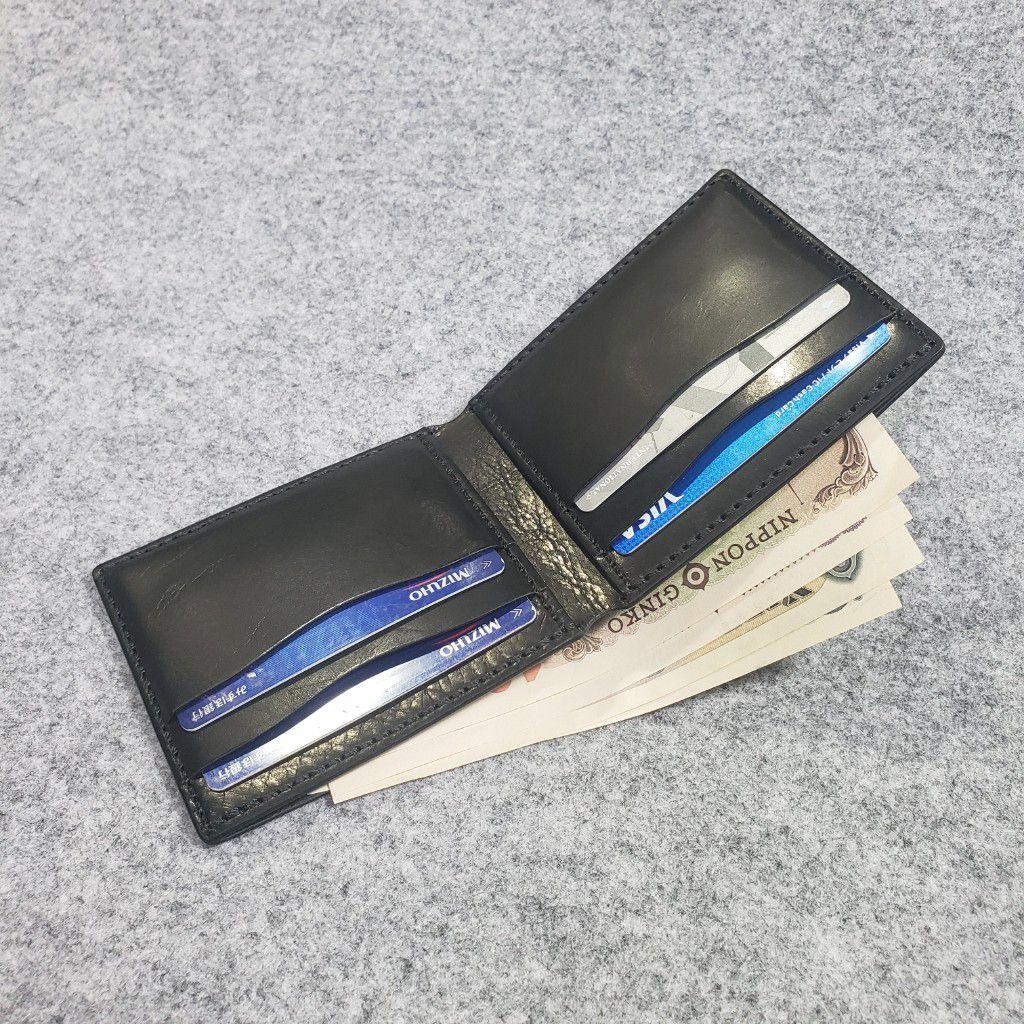 (名入れ可・色変更可)二つ折り財布-札入れ・カードケース