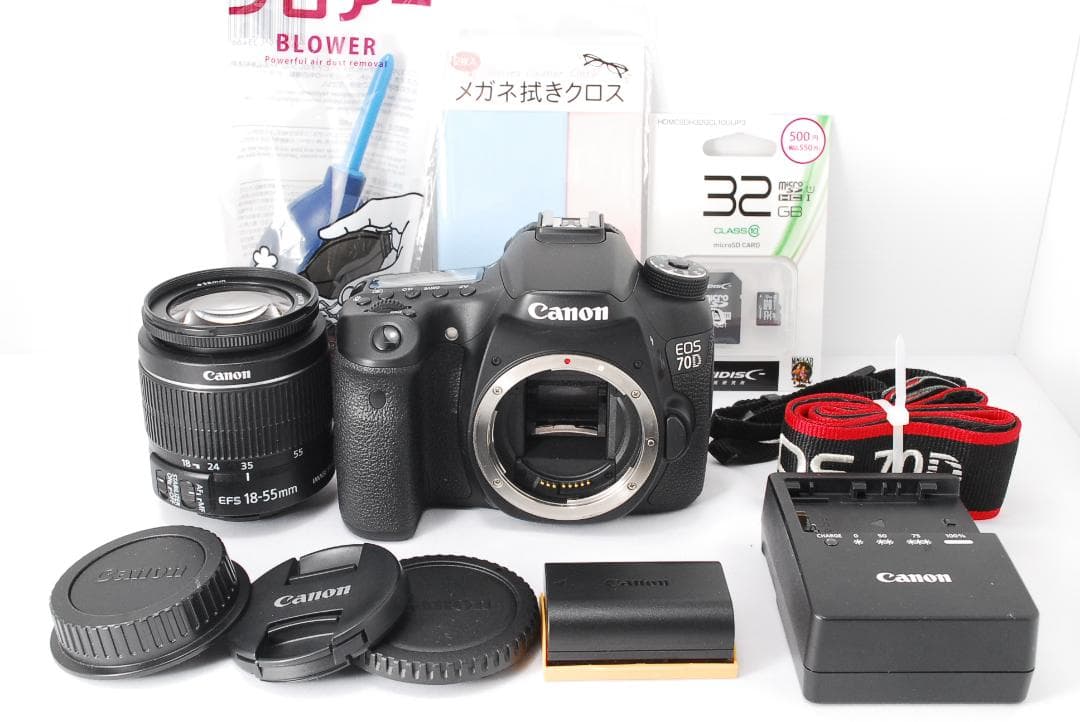 外観美品 キャノン EOS 70D Wi-Fi スマホ転送 一眼レフ 手ぶれ補正