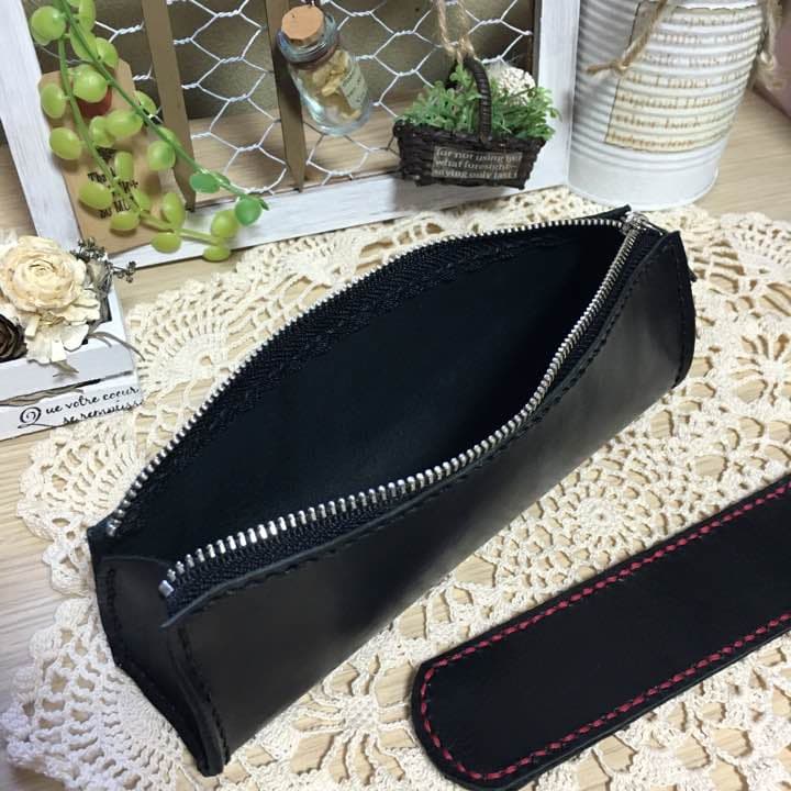 フシギダネ様ご確認用 本革ペンケース ペンシース レザークラフト 文房具