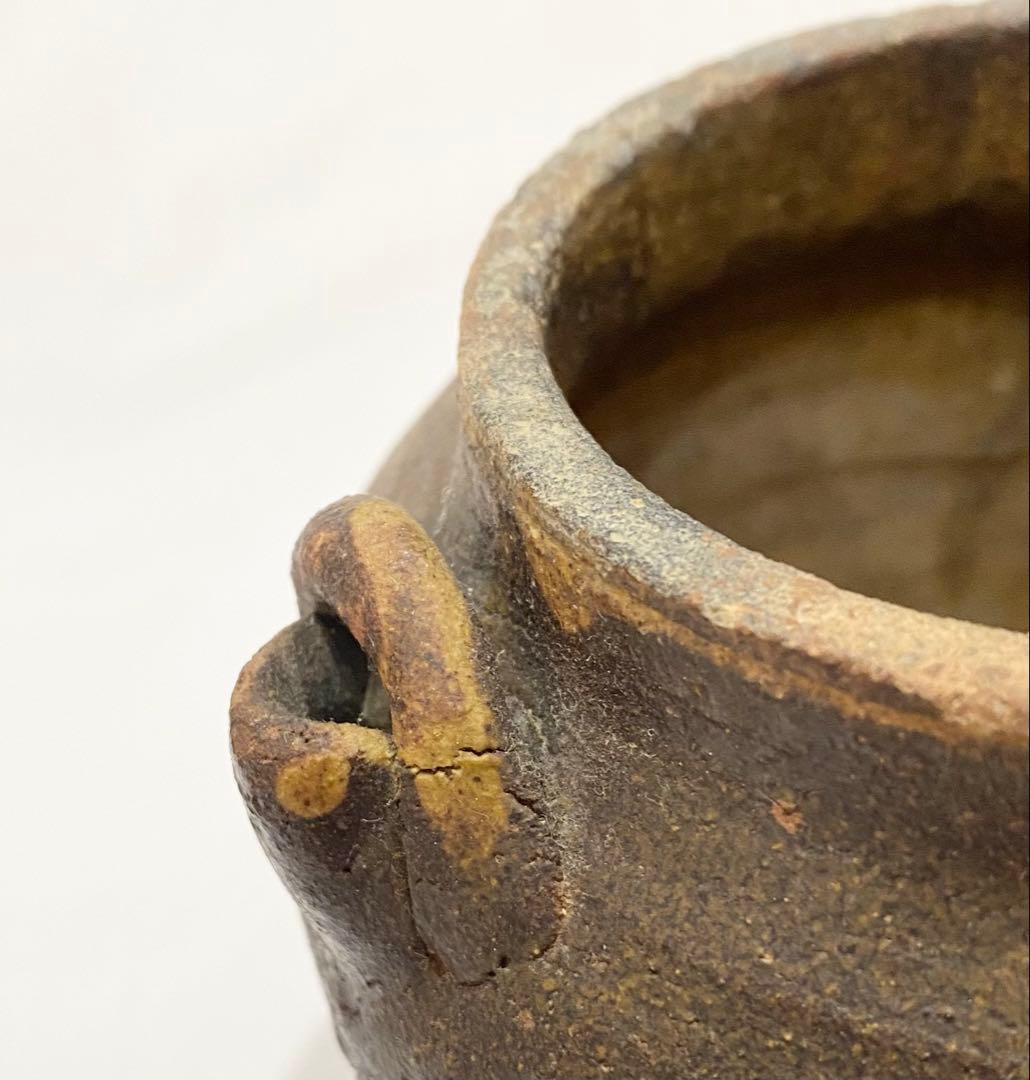 古瀬戸／越中瀬戸焼のレトロで重厚な“お歯黒壺“