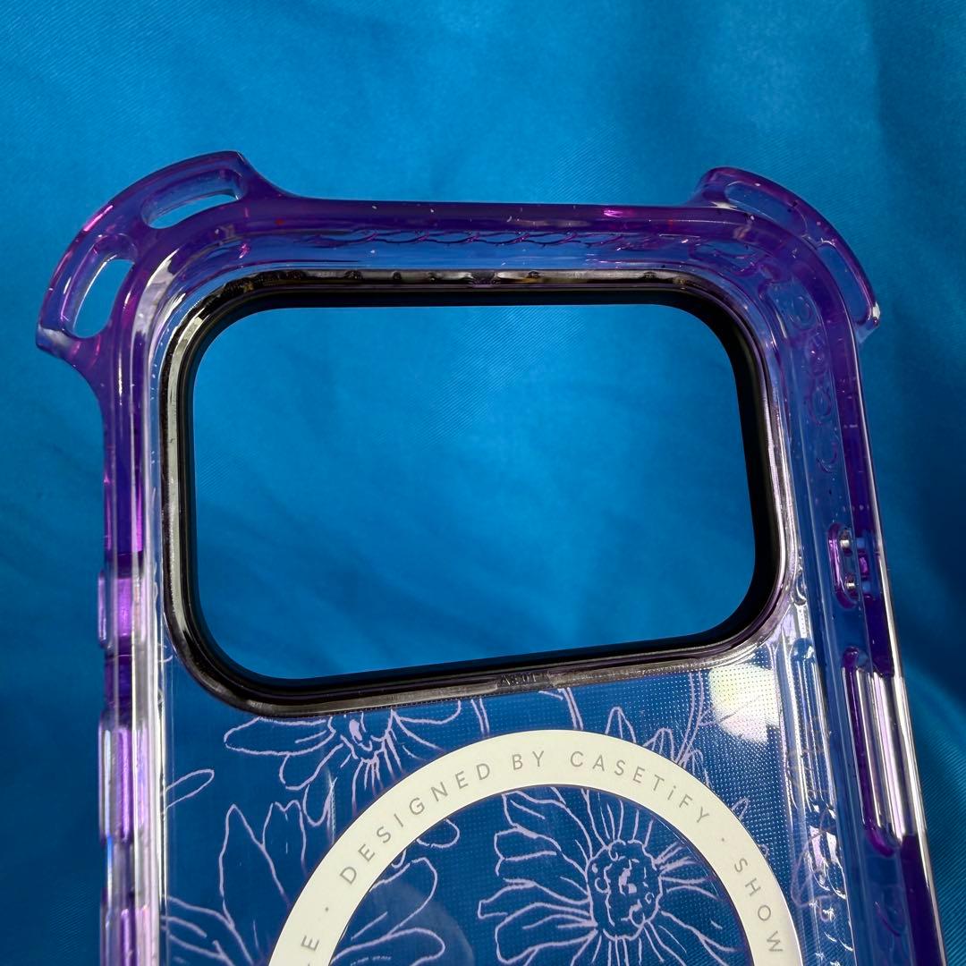 極美品 iPhone 17 Pro MagSafeケース クリア ラベンダー 紫