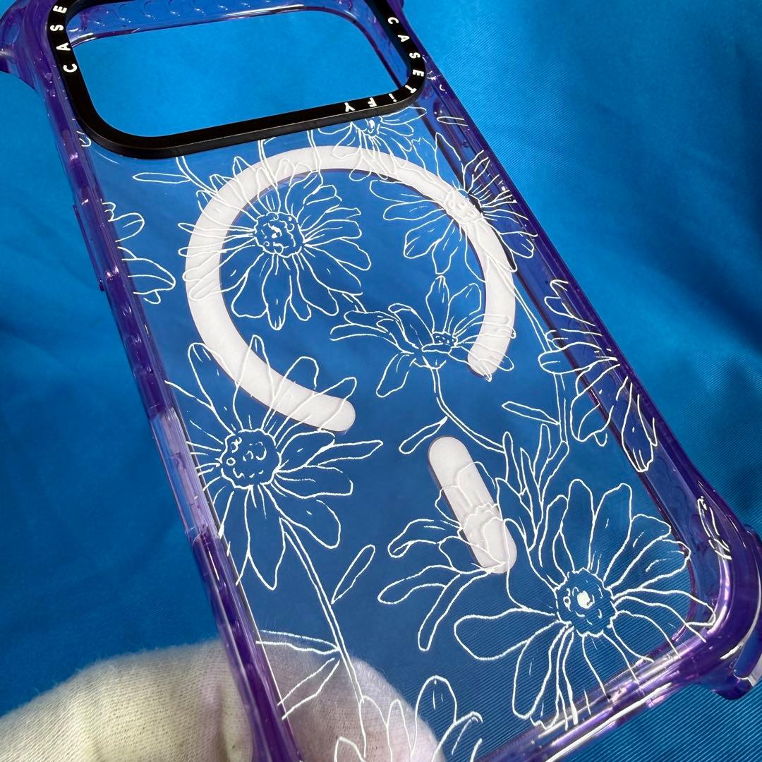 極美品 iPhone 17 Pro MagSafeケース クリア ラベンダー 紫