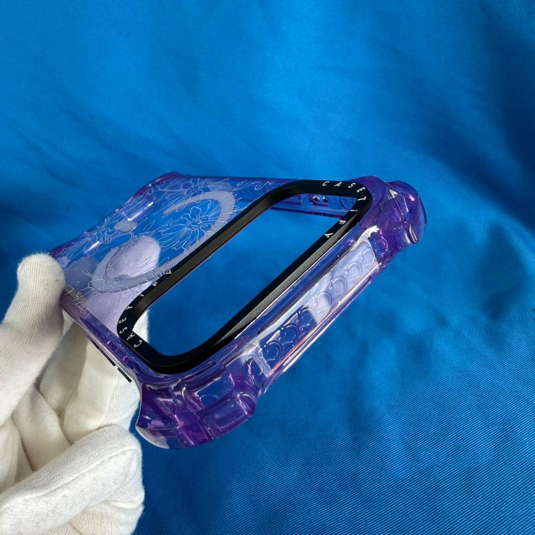 極美品 iPhone 17 Pro MagSafeケース クリア ラベンダー 紫